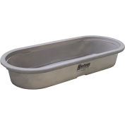 Hastings Poly Stock Tank HP20104 Round-End 60 Gallon 53"L x 33"W x 12-1/2"H No Drain Plug - Gray