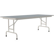 Correll Réglable Height Laminate Folding Table, 30 » x 60 », Granit gris