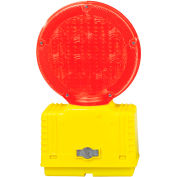 Lumière solaire Barricade de Cortina, corps jaune, lentille rouge, 03-10-RSBL, qté par paquet : 4