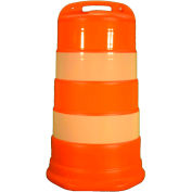Trafic de Cortina tambour avec (4) 6" ingénieur Grade des bandes réfléchissantes, HDPE, 03-780-6EG