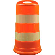 Trafic de Cortina tambour avec (4) 6" Diamond Grade des bandes réfléchissantes, HDPE, 03-780-6FP