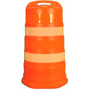 Trafic de Cortina tambour avec (4) 4" ingénieur Grade des bandes réfléchissantes, LDPE, 03EG-782-4