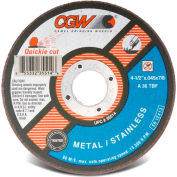 CGW abrasifs coupure 35514 roue 4-1/2 "x 7/8" 36 Grit tapez 1 alumine de Zirconia, qté par paquet : 25