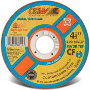 CGW abrasifs 36302 coupure roue 6 "x 7/8" 36 grains Type 1 oxyde d’aluminium, qté par paquet : 25