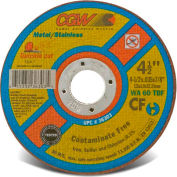 CGW Abrasives 36303 Cut-Off Wheel 4-1/2" x 7/8" 60 Grit Type 1 Aluminum Oxide - Pkg Qty 25
