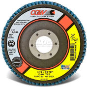 CGW Abrasives 41702 Abrasive Flap Disc 4-1/2" x 7/8" 40 Grit Zirconia - Pkg Qty 10