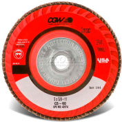 CGW abrasifs 42965 abrasives à lamelles 4-1/2 "x 5/8 - 11" 80 grain céramique, qté par paquet : 10
