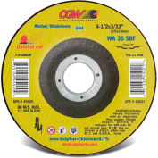 CGW Abrasives 45021 Cut-Off Wheel 4-1/2" x 5/8 - 11" 36 Grit Type 27 Aluminum Oxide - Pkg Qty 10
