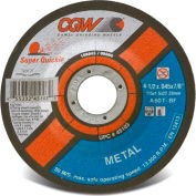 CGW abrasifs coupure 45103 roue 4-1/2 "x 7/8" 60 Grit Type 27 oxyde d’aluminium, qté par paquet : 50
