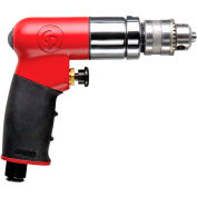 Chicago Pneumatic Réversible Pistol Grip Air Drill, Standard Keyed, 1/4 » Chuck, 2700 RPM