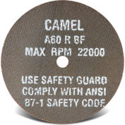 CGW abrasifs 35503 coupure roue 3 "x 3/8" 36 grains Type 1 oxyde d’aluminium, qté par paquet : 50