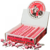 CGW abrasifs montés Point A11, 7/8 "x 2" - 1/4" Shank, rose, qté par paquet : 10
