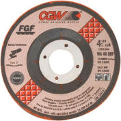 CGW abrasifs 36273 déprimé Centre roue 4-1/2 "x 1/8" x 7/8" Type 29 60 grains d’oxyde d’aluminium, qté par paquet : 25