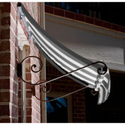 Awntech CH43-5GW Window/Entry Awning 5-3/8'W x 4-11/16'H x 3'D Gray/White