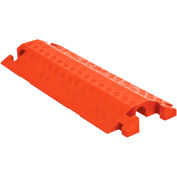 Checkers Linebacker 1-Channel Dropover Cable Protector, 34000 lb Cap, 38-1/2" x 14-1/4" x 3", Orange