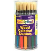 Chenille Kraft® Round Colossal Brush Canisters, Assorted, 30 Pcs/Set