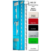 Metal Merchandising bandes, 12 Stations, blanc, qté par paquet : 50