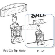 Porte-affiche Clip de Roto, 2-7/8" H X 2" W O.D., qté par paquet : 25