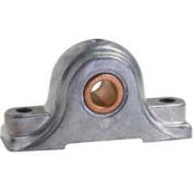 Clesco, Pillow Block Bronze Bearing, PBDC-BR-062, Rigid, Die Cast Zinc Housing, 5/8" Bore