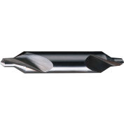 Cle-Line 1824 Series #1 HS Bright 60 Degree Angle Plain Type Stub Length Center Drill 3/64x1/8x1-1/4 - Pkg Qty 12