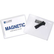 C-Line® Style magnétique porte-nom, 4 "x 3", clair, 20/boîte