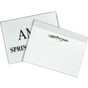 C-Line® Pin Style Name Badge, 4 » x 3 », Clair, 100/Box