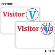 C-Line® Time's Up! Self-Expiring Visitor Badge, One Day Badge, 3" x 2", White, 100/Box
