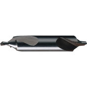 Chicago-Latrobe 217B Series #12 HSS Bright 60/120° Angle Bell Type Center Drill 1/16x3/16x1-1/4 - Pkg Qty 12