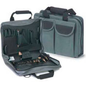 CH Ellis Chicago Case CDT-649, Single Zipper Tool Bag, 14-1/4"L x 11-1/4"W x 4-1/4"H, Gray