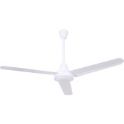 Canarm® ventilateur de plafond industriel de 48 pouces, moteur CC, 5 vitesses, 7370 CFM, extérieur, blanc