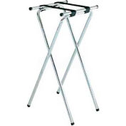 Tray Stand, 19" x 16" Top x 36" H, Extra Tall "back-saver", 2-1/4" Black Straps (6 Per Case)