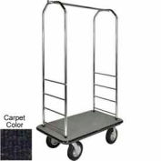 Easy Mover Bellman chariot Chrome, moquette noire, noir pare-chocs, pneumatique, 8" noir