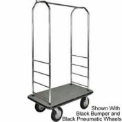 Easy Mover Bellman chariot Chrome, tapis gris, gris pare-chocs, Poly 8"