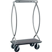 CSL HD Euro Bellman panier 2899BK-010-BLK tapis inox, noir, Bumper noir, 8" pneumatique