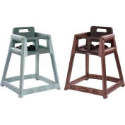 Koala Kare® Plastic High Chair, Brown, Assembled
