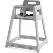 Koala Kare® Plastic High Chair, Gray, Unassembled