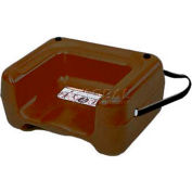 Koala Kare® Booster Seat with Strap, Dual Heights, Extra Wide Base, Brown, 1-Pack