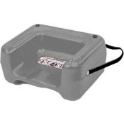 Koala Kare® Booster Seat with Strap, Dual Heights, Extra Wide Base, Dark Gray, 1-Pack