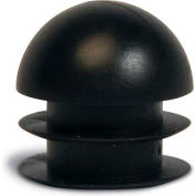 Replacement Round Foot Plug, 1", Black, 24/Pk.