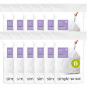 simplehuman® Trash pouvez Liner Code G - 8 Gallon, 17,5 x 28, 1,18 Mil, blanc, Pack de 240