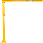 Contrx Medium Duty sol à Jib Crane, 2000 lb capacité, 10' sous faisceau, 10' Span
