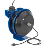 Coxreels PC17-5010-X Power Cord Spring Rewind Reel: Less Accessory, 50' Cord, 10 AWG