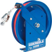 Coxreels SD-100-1 Spring Rewind Static Discharge Cable Reel, 100' Stainless Steel Cable, w/50A Clamp