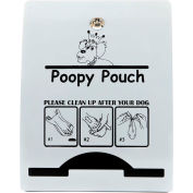 Distributeur de sacs poopy Pouch Express Pour sacs roulés, métallisé