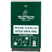 Distributeur poopy Pouch Steel Pet Waste Bag Dispenser pour sacs d’en-tête, Regal