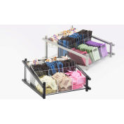 Cal-Mil 1148-74 par un Condiment organisateur 13" W x 14 « D x 6-1/2 » H Silver