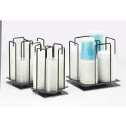 Couvercle de fer tournant Cal-Mil 1212-3 / organisateur de ramequin jusqu'à 3" diamètre 6-1/2" W x 6-1/2 « D x 9-1/4"H