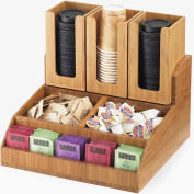 Cal-Mil 2019-60 bambou Condiment Station 15" W x 4-3/4 « D x 19-3/4" H