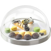 Cal-Mil 3328-12-55 Round Base Flip Lid Chill Sampler Display 12" Dia. x 7-1/2"H Stainless Steel