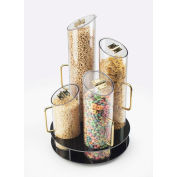 Cal-Mil 723 Turntable Cereal Dispenser 12" Dia. x 20"H With Black ABS Base